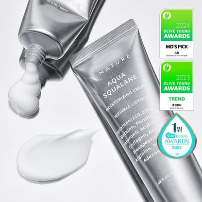 [Sale~9.30] S.Nature Aqua Squalane角鯊烷補濕面霜 (60+30ml)