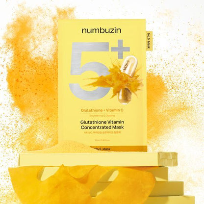 [Sale~8.28] Numbuzin No.1-5 Mask 4+1p (5款可選)