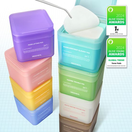 [Sale~10.31] Mediheal square pad 100 sheets 爽膚棉片(7款可選)