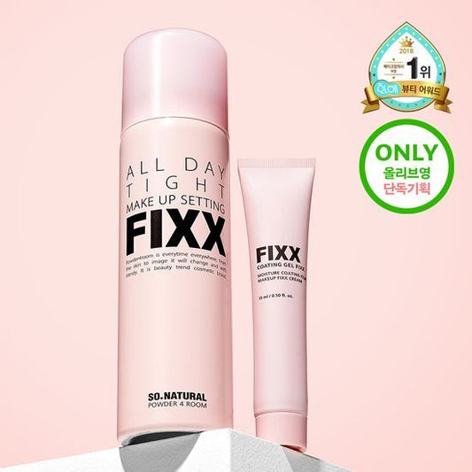 So Natural FIXX All day Tight Make Up Setting Spray 75ml 套裝（+15ml 定妝凝膠）