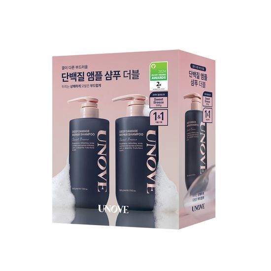 [Sale~8.28] Unove 深層修護洗髮露 500g 2 支裝（Sweet+RosyAura）