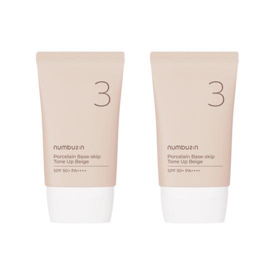 [Sale~9.30] Numbuzin No. 3 陶瓷肌美妝素顏霜 35m+35ml (SPF50+ PA++++)