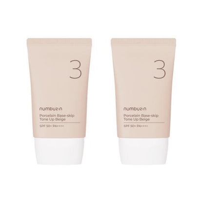 [Sale~9.30] Numbuzin No. 3 陶瓷肌美妝素顏霜 35m+35ml (SPF50+ PA++++)