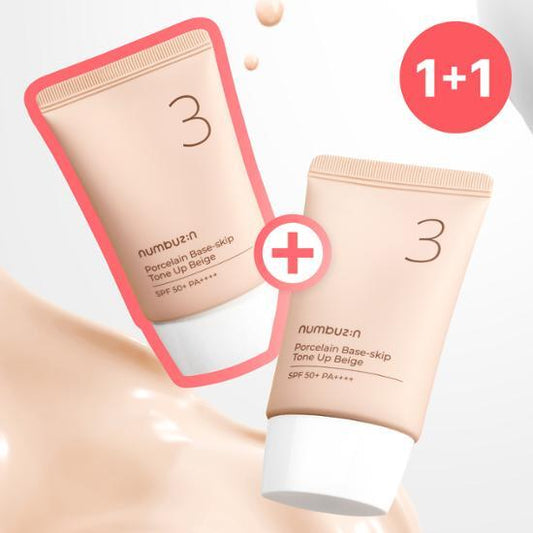 [Sale~9.30] Numbuzin No. 3 陶瓷肌美妝素顏霜 35m+35ml (SPF50+ PA++++)