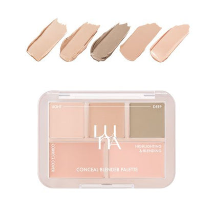 [Sale~8.28] Luna Conceal Blender Palette 5色遮瑕 (4色可選)