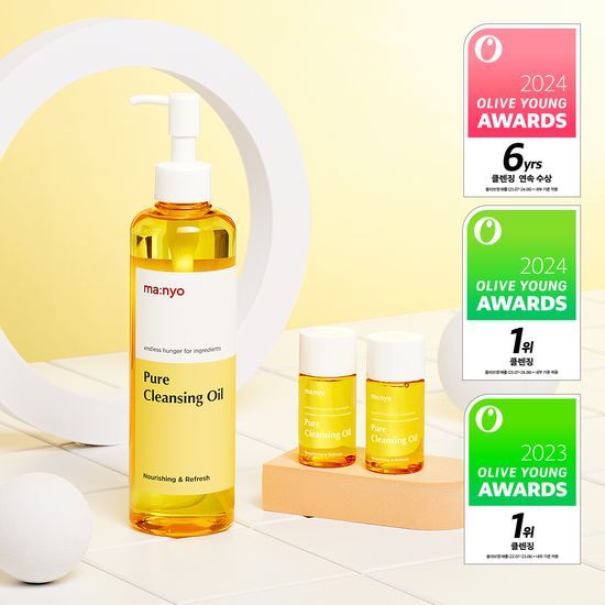 [Sale~8.7] ma:nyo Pure Cleansing Oil 300ml set (+25ml x2)