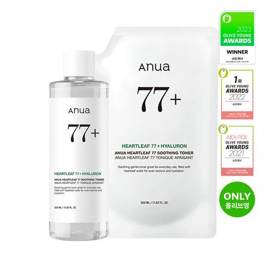 [Sale~8.28]  Anua 魚腥草77%舒緩鎮靜爽膚水 350ml+refill 350ml