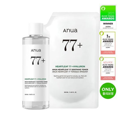 [Sale~8.28]  Anua 魚腥草77%舒緩鎮靜爽膚水 350ml+refill 350ml