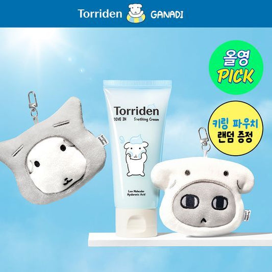 [Sale~8.28] Torriden x Ganadi Dive in Soothing Cream 100ml+100ml (+pouch keyring)